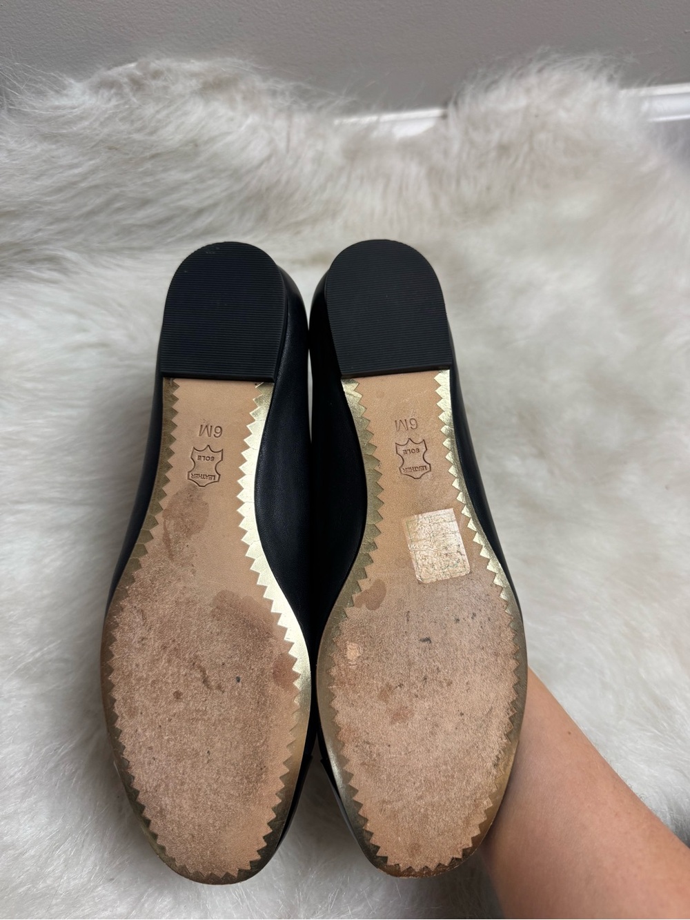 Tory Burch Chelsea Cap Toe Leather Ballet Flats 6 - Picture 12 of 12